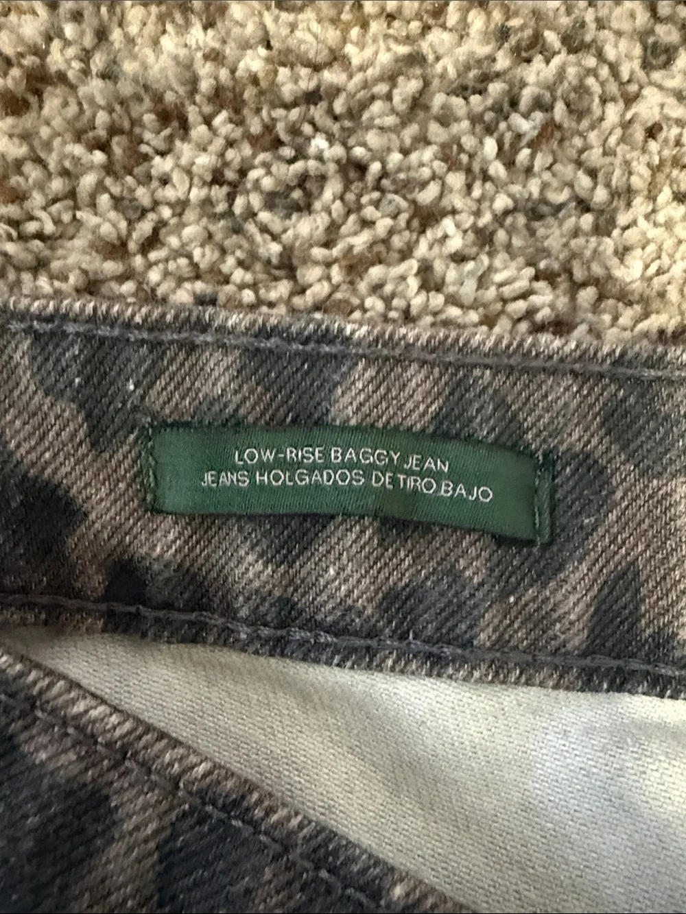 wild fable Black Leopard Print Wide Leg Jeans - Picture 3 of 4